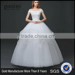 MGOO Customized Made High Quality Vintage Church Wedding Dress Romantic Bridal Speical Day New Models thumbnail-1