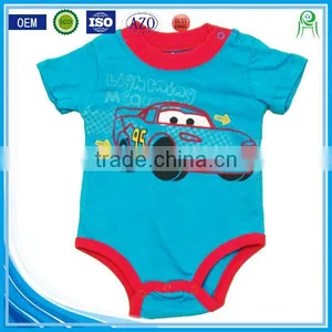 China Printing Cotton Wholesale Organic Cotton Baby Bodysuit thumbnail-1