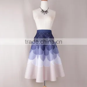 Z&M Latest Fashion Skirts High Waisted Long Skirt Mermaid Skirt thumbnail-3