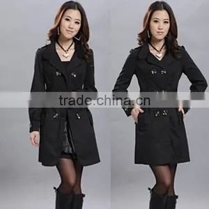 MOQ 1 pc Hot Sale Casual Design Spring New Korea Style Slim With Belt Comfortable Sport Windbreaker Women Coat thumbnail-5