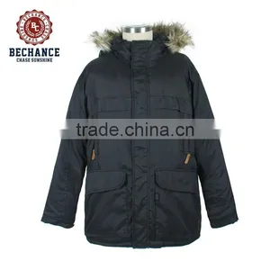 M1118 Faux Fur Hooded Mountain Mens Parka thumbnail-1