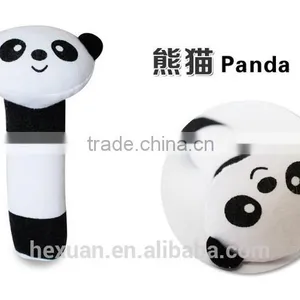 Soft Baby Kid Toy Ring Bell BB Baby Plush Rattle Squeaker Early Educational Doll Rod 0M+ Cute Cartoon Animal Musical Plush Toy thumbnail-4