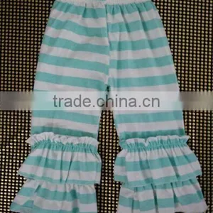 Persnickety Girls Summer Capris Ruffle Boutique Kids Clothes Baby Girls Pants thumbnail-1