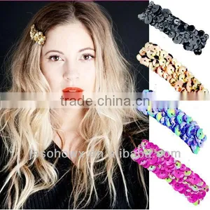 Jumbo Party Bobbi Pin Hair Clip Headmade Hand Stitched Sequins thumbnail-1