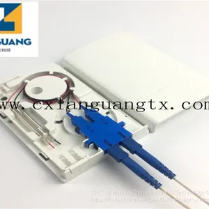 SC/UPC FTTH Socket Panel Wall Outlet Box Plastic ABS Terminal Box thumbnail-1