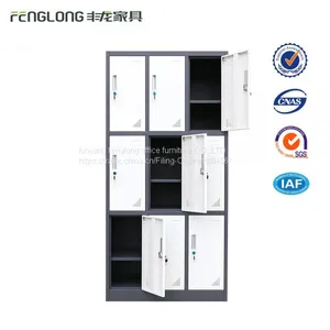 Hot Selling Professional Office Furniture Importer 9 Door Steel Wardrobe Locker thumbnail-3