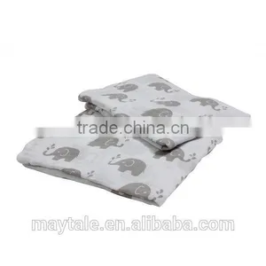Muslin Fitted Crib Sheet With Certified Organic Cotton and Pre-washed thumbnail-2