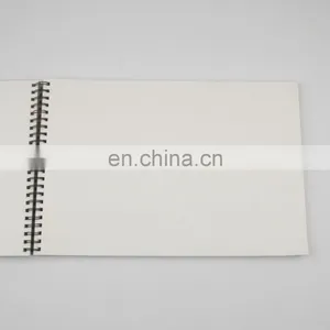 150gsm 60 Sheets Peforated Wire Bound Grey Hard Cover A3 Sketch Pad thumbnail-4