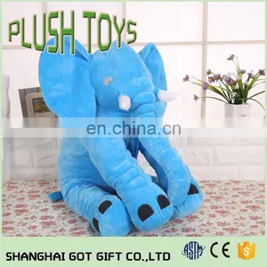 Large Long Nose Elephant Sleep Pillow Baby Plush Toy Lumbar Cushion Doll 50*60cm thumbnail-4