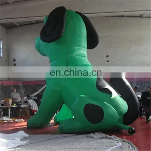 New Design Giant Cartoon Green Spotty Dog Animal Costume Inflatable for Advertisement thumbnail-3