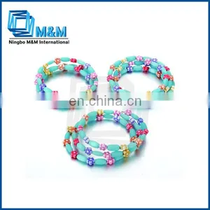 Fresh Spring Gardon Beads Bracelet With Colorful Flower Beads thumbnail-1