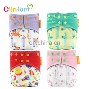 Elinfant Reusable Bamboo Charcoal Cloth Diaper New Print Baby Comfortable Cloth Diaper thumbnail-1