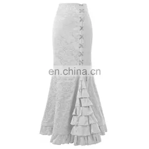 Ladies Long High-waisted Fishtail Skirt for Party thumbnail-4