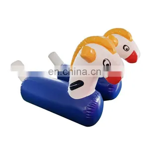 Airtight Inflatable Derby Race Horse Water Toys Inflatable Jumping Bouncy Horse thumbnail-1