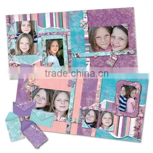 DIY Craft Set Pink & Purple Charming Fabulous Flowers Scrapbook Kit thumbnail-3