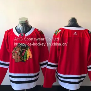 Chicago Blackhawks Blank Red Jersey thumbnail-1