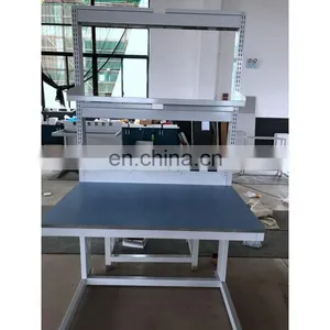 Lab Furniture Steel Work Bench Chemical Resistant Table Workbench With Cabinets thumbnail-2
