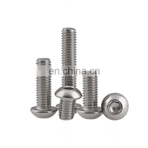 Stainless Steel 316 Round Button Head Socket Cap Screws 8-32 thumbnail-2