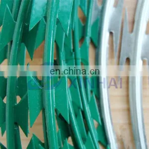 Barbed Wire Coil Galvanized Cross Razor Wire for Railway Galvanized Wire thumbnail-4