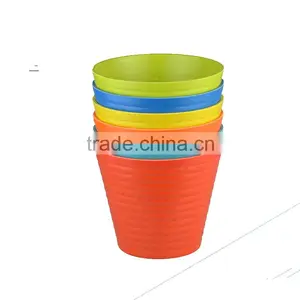 Indoor Bamboo Fiber/plant Fiber Colors Flower Pot thumbnail-1