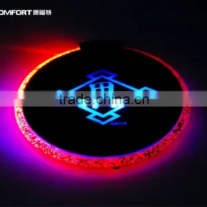 2015Newest Design Popular Battery Operated Illuminated Sticker Coaster thumbnail-1