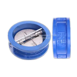 Double Disc Wafer Butterfly Type Ductile Cast Iron Mini Cf8m Check Valve thumbnail-1