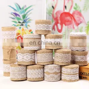 Wholesale Braid Hemp Rope Jute Burlap Lace Ribbon thumbnail-1