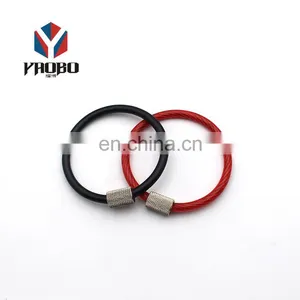 Good Material Personalized Wire Ring For Lots Of Keys Rings Clasps Stainless Steel Key Holder With Screw thumbnail-1