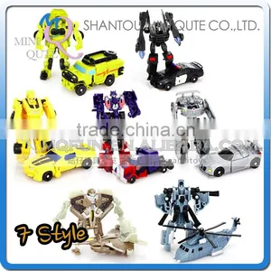 Mini Qute 7 Styles America Movie Plastic Changing Robot Car Action Figures Kids Model Collection Toys NO.MQ 040 thumbnail-1
