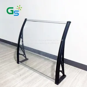 Plastic Bracket Clear Polycarbonate Solid Sheet Awning for Window thumbnail-2