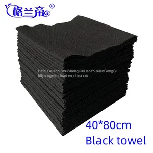 Grande 40*80cm Disposable Black Pearl Pattern Towel Thickened Non-woven Towel Hotel Bathtowels thumbnail-1