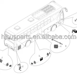 Exterior Accessories HJDL 6113 Universal Bus Lock Parts Bus Door Lock Bus Luggage Door Locks thumbnail-6