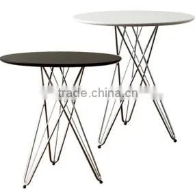 MDF Top Living Room Coffee Table Wire Leg Table thumbnail-1