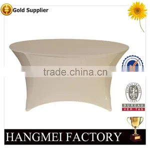 Spandex And Polyester Fabric Wholesale Stretch Table Cover HM-ZB53 thumbnail-3