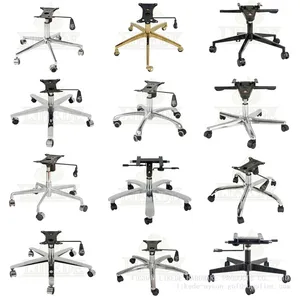 New 4 Star Aluminum Chair Base Swivel Chair Leg Revolving Chair Base thumbnail-2