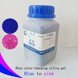 Color-changing Silica Gel Desiccant 500g/bottle Blue to Pink thumbnail-1