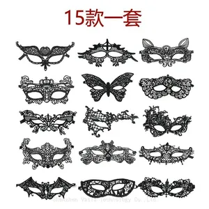 Hot Selling Gold Lace Eye Masks - Sexy for Party Queens Masquerade & Wholesale thumbnail-3