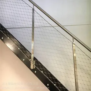 High Quality Construction Diamond Decorative Stainless Steel Wire Protective Rope Mesh Netting thumbnail-1