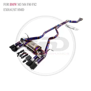 HMD Titanium Exhaust Pipe Catback for BMW M3 M4 F80 F82/M3 M4 F8X/ M3 M4 G80 G82 Muffler With Valve For Cars Whatsapp+86 18946955156 thumbnail-1