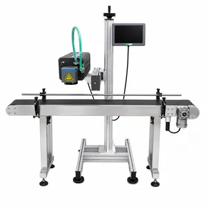 GCA Series 40W High Power Flying CO2 Laser Marking Machine for Wood Acrylic Carton Plastic Logo QR Code Marking thumbnail-3