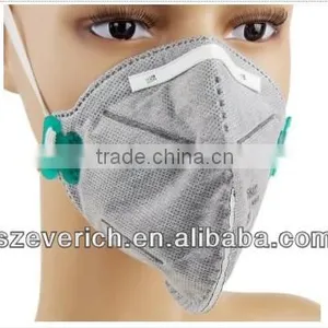 NIOSH 95,FFP1,FFP2, Good Quality 5Plys Vertical Folded Actived Carbon Dust Mask thumbnail-1