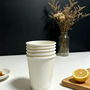 ThermWall Double Layer Anti-Hot Kraft Coffee Cups thumbnail-2