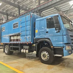 Sinotruk Howo Export-type Tool Vehicle, Mobile Maintenance Vehicle With Small Crane and Grease Dispenser thumbnail-1