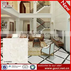 Alpha Artificial Marble Floor Tiles With White Marble Tiles thumbnail-1