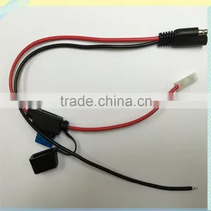 New Red /Black of Wire 15A Molding Fuse Crimp 187 Type Terminal of Auto Lighting System Power Cable thumbnail-1