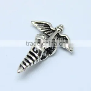 Wholesale Dragonfly Shape Zinc Alloy Beads With Round Hole for Bracelets thumbnail-1