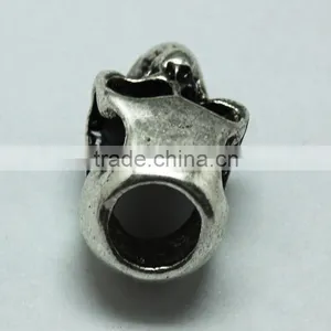 Lead Free Nickle Free Zinc Alloy Pdora Skull Shape Jewelry Hole Beads for Bracelets and Necklaces Quality Choice thumbnail-3