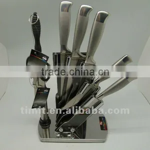 8pcs Stainless Steel Hollow Handle Good Quality Kitchen Knife thumbnail-1
