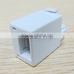 US RJ11 Socket to UK BT Telephone Plug Adapter Converter thumbnail-3