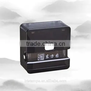 S-3814 Black Self Inking Black Handle. thumbnail-1